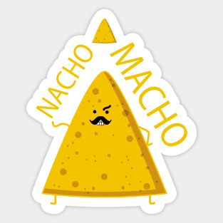 Nacho as macho Sticker